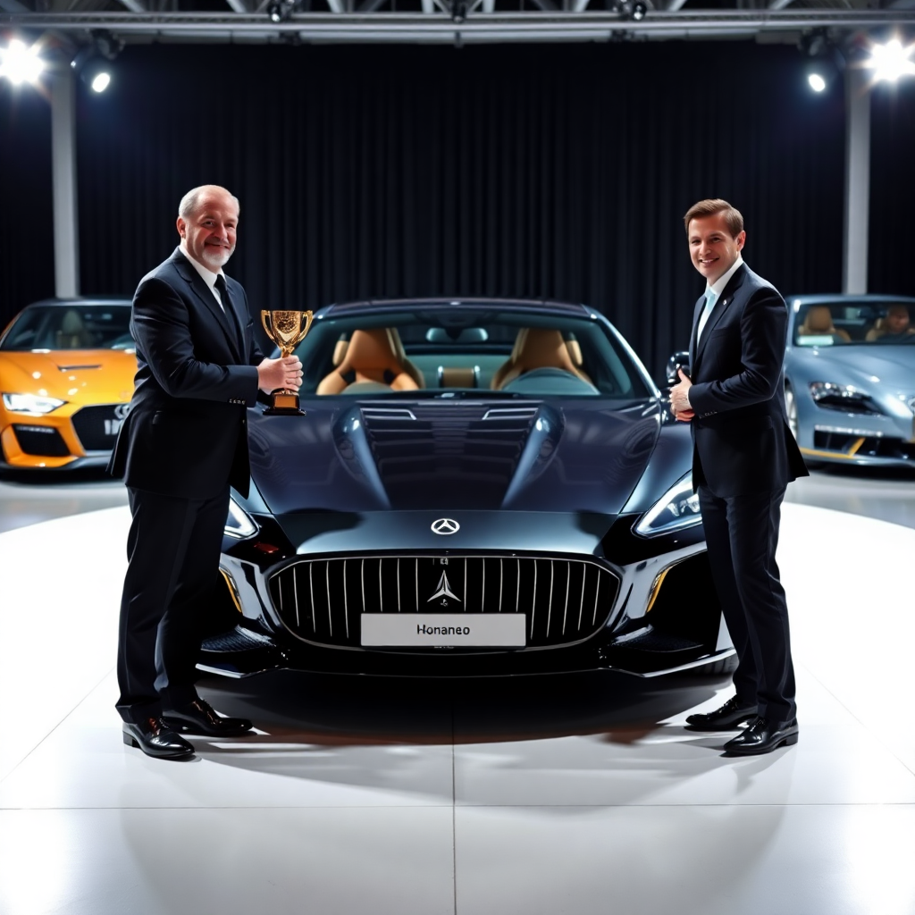 luxury car award ceremony, achievement recognition
